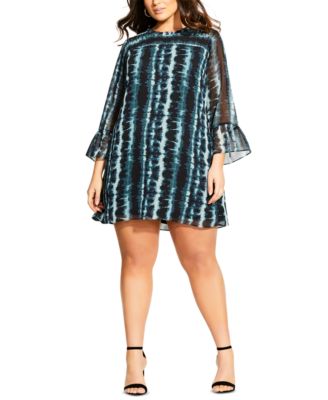plus size tie dye dress