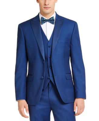 Alfani Men's Slim-Fit Stretch Blue Tuxedo Jacket, Created for