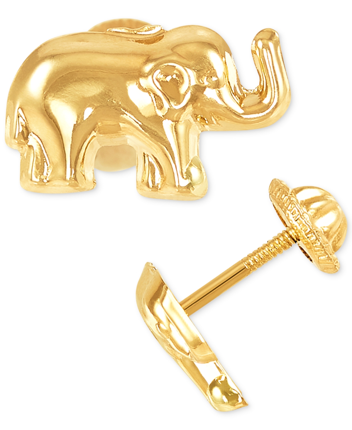 Macy's Elephant Stud Earrings in 10k Gold & Reviews - Earrings - Jewelry &  Watches - Macy's