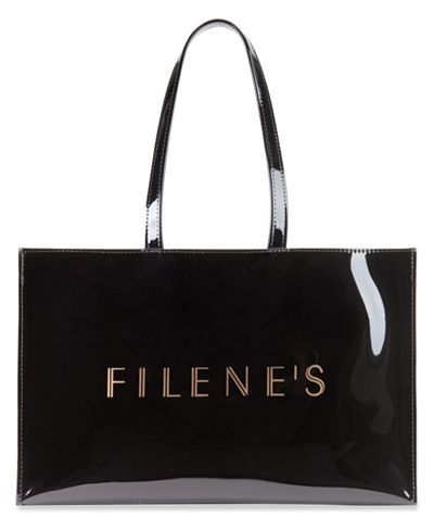 Filene's Large Open Tote with Logo