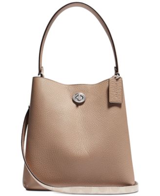 charlie leather bucket bag