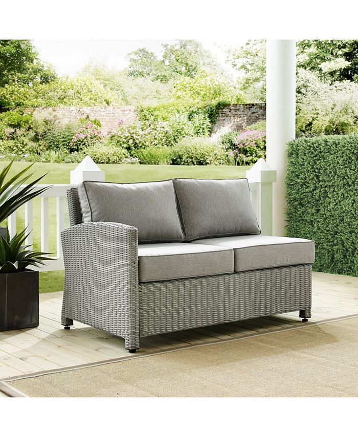 Crosley Bradenton Outdoor Wicker Sectional Left Side Loveseat & Reviews
