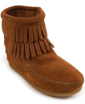 Little Girls Kids' Suede Double Fringe Side Zip Boots