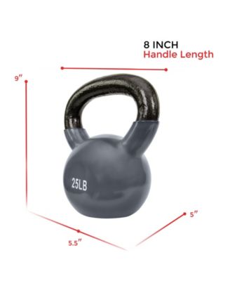 Vinyl Color Coated Kettle Bell - 5, 10, 15, 20, 25 Pound Option