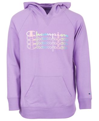purple pink champion hoodie