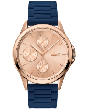 image of Lacoste Women-s Swiss Florence Blue Silicone Strap Watch 40mm