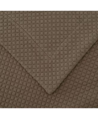 100% Cotton Diamond Solitaire All-Season 2-Piece Coverlet Set, Twin