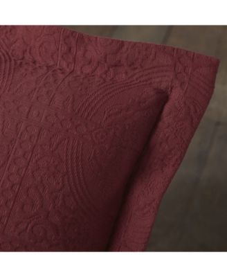 100% Cotton Fleur De Lis Medallion All-Season 3-Piece Coverlet Set, King