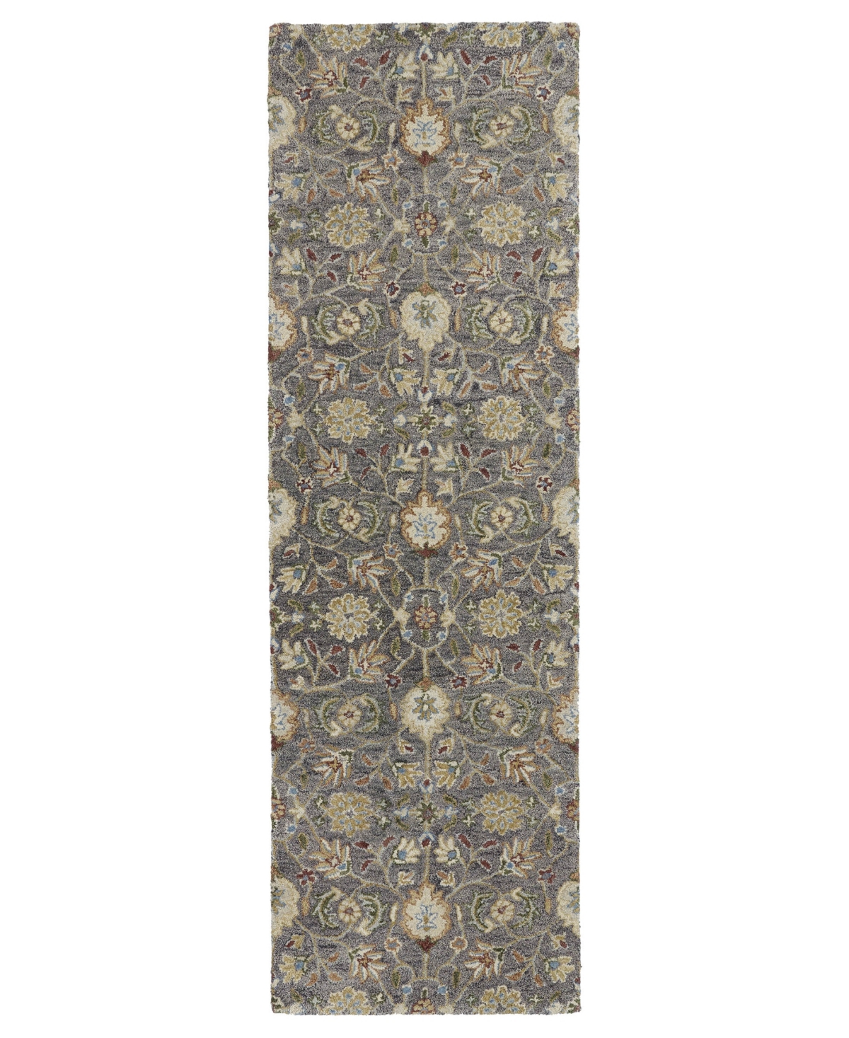 Kaleen Helena 3201-73 Pewter 2'6in x 12' Runner Rug - Pewter