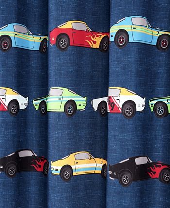 Lush Décor - Race Cars 72" x 72" Shower Curtain