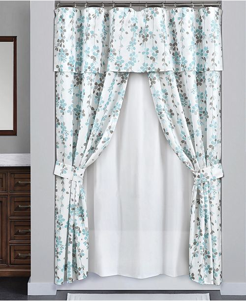 Lush Decor Weeping Flora 16pc Shower Curtain Set Reviews