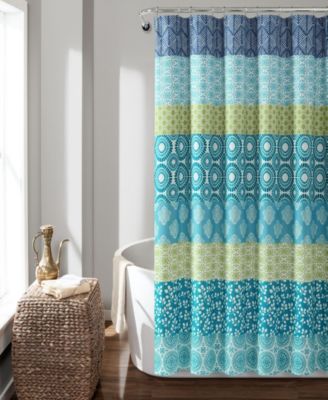 Bohemian Stripe Shower Curtain, 72" x 72"