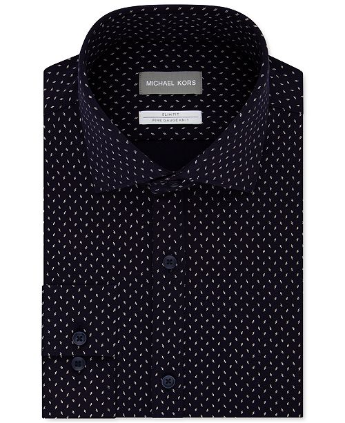 Michael Kors Men S Slim Fit Dot Print Dress Shirt Reviews Dress