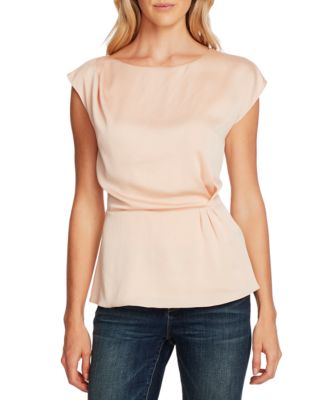 Vince Camuto - Extended-Shoulder Cinched-Waist Blouse