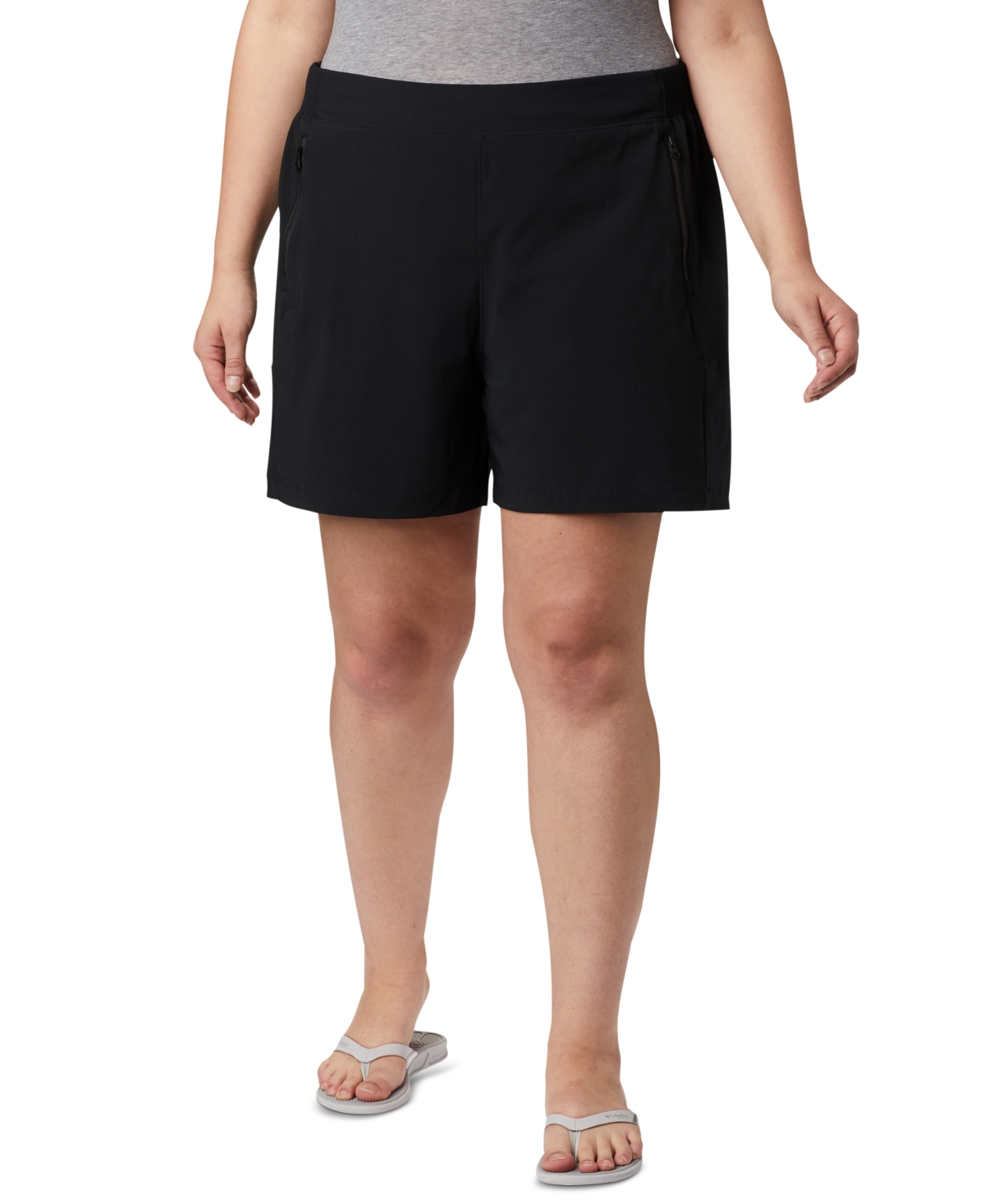 Plus Size Pfg Tidal Ii Adjustable-Waist Spf Shorts - Black