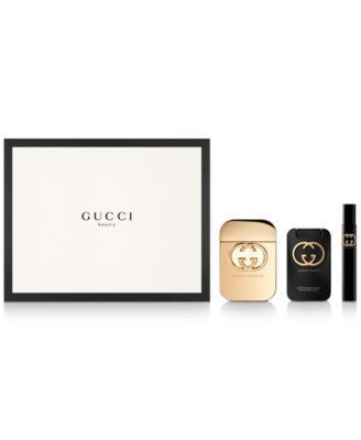 gucci guilty 75ml eau de toilette 3 piece gift set