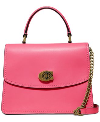 coach parker top handle red