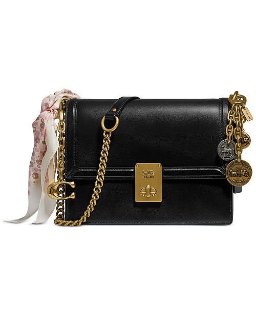 COACH Refined Calf Leather Hutton Shoulder Bag & Reviews - Handbags ...