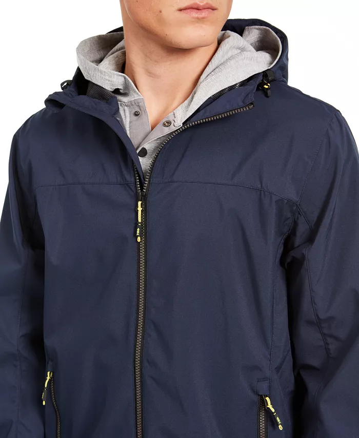 Men's All-Season Lightweight Stretch Hooded Rain Jacket - thumbnail 10