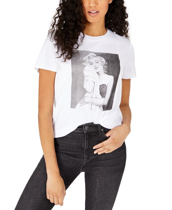 Freeze 24-7 Juniors' Marilyn Monroe Graphic T-Shirt - Macy's