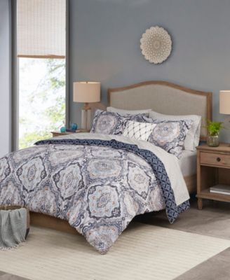 Madison Park Essentials - Titus Reversible 8-Piece Cal King Bedding Set