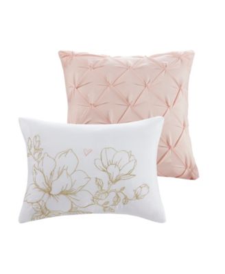 Intelligent Design Magnolia Metallic Floral 5-Piece Full/Queen Comforter Set