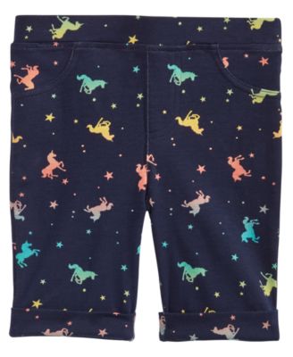 Epic Threads - Little Girls Rainbow Unicorn Bermuda Shorts