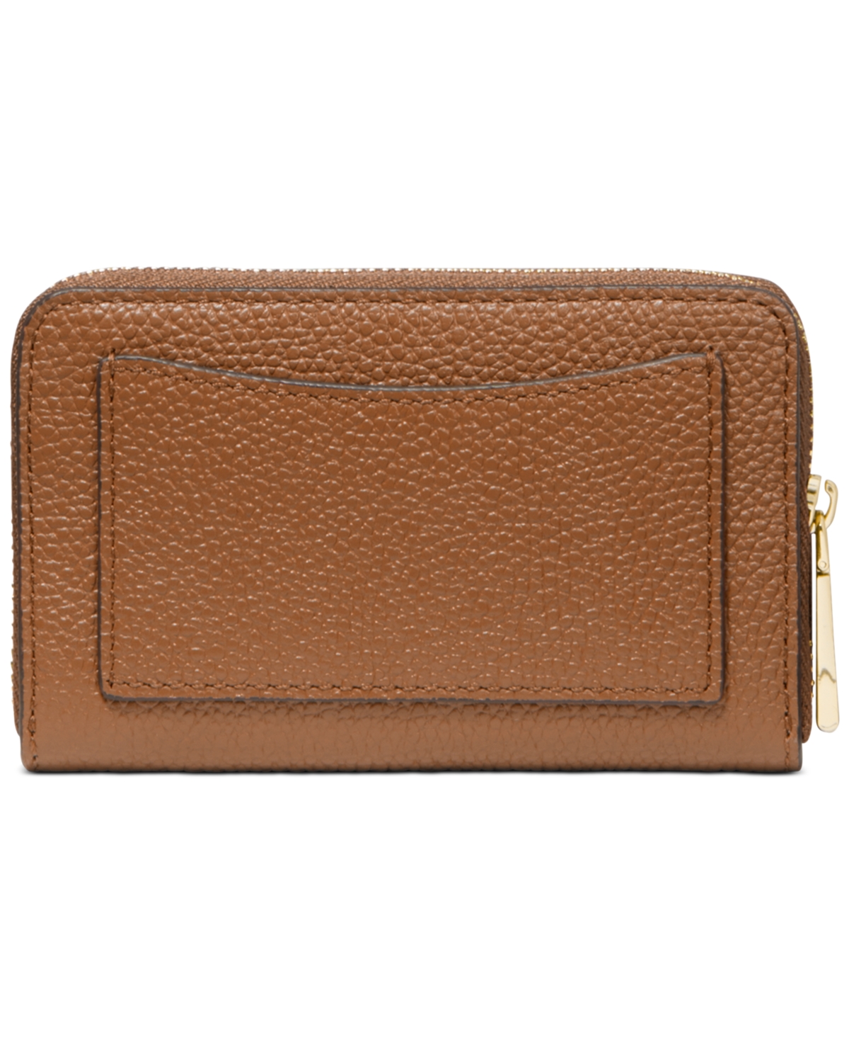 Michael Kors Michael  Jet Set Small Zip Around Card Case In Luggage,gold