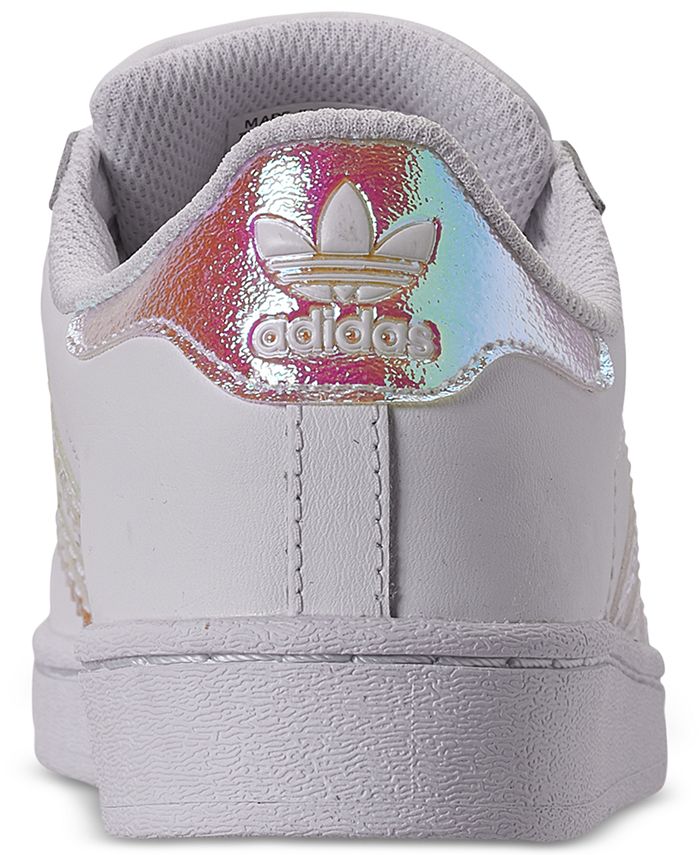 adidas Little Girls Superstar Casual Sneakers from Finish Line - Macy's