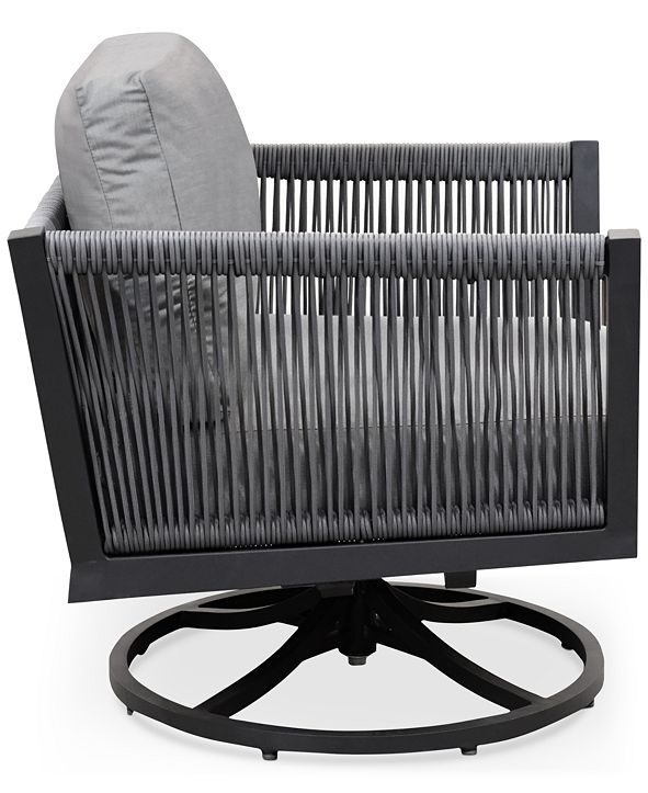 Furniture Braxtyn Outdoor Swivel Chair with Sunbrella® Cushions