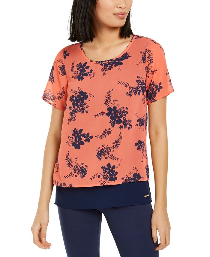 Michael kors split back top new arrivals