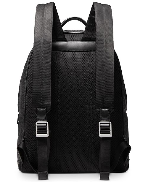 Michael Kors Men S Mason Explorer Signature Backpack Reviews All Accessories Men Macy S