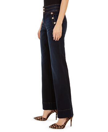 INC International Concepts Curvy Wide-Leg Sailor Trouser Jeans, Created for  Macy's - Macy's