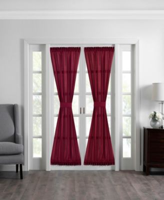 Elrene Home Fashions - Colette Faux Silk 54" x 72" French Door Window Panel