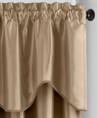 Colette Faux Silk Scalloped Window Valance