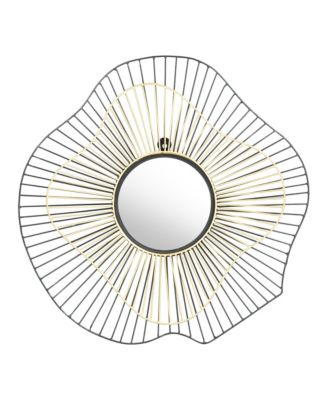 Zuo - Comet Round Mirror Black & Gold