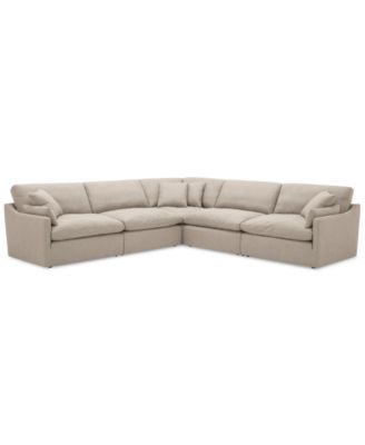 CLOSEOUT! Joud 5-Pc. Fabric "L" Shaped Modular Sofa, Created for Macy's