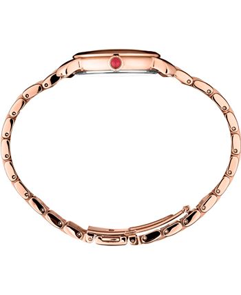 Seiko - Women's Essentials Rose Gold-Tone Stainless Steel Bracelet Watch 29.2mm