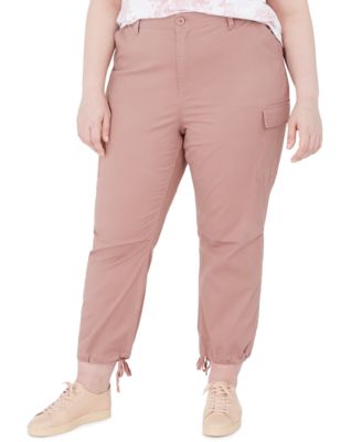 plus size pink cargo pants