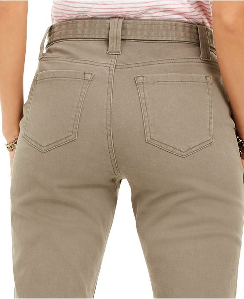 Belted Cuffed Jeans main image 1