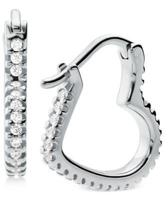michael kors heart hoop earrings