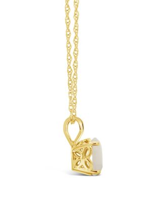 Opal (3/4 ct. t.w.) Pendant Necklace in 14K Yellow Gold