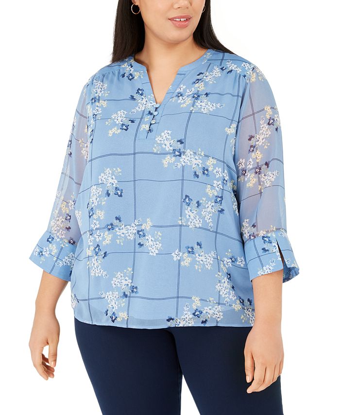 Macy's charter club sale plus size tops