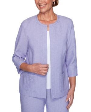 image of Alfred Dunner Nantucket 3/4-Sleeve Jacket