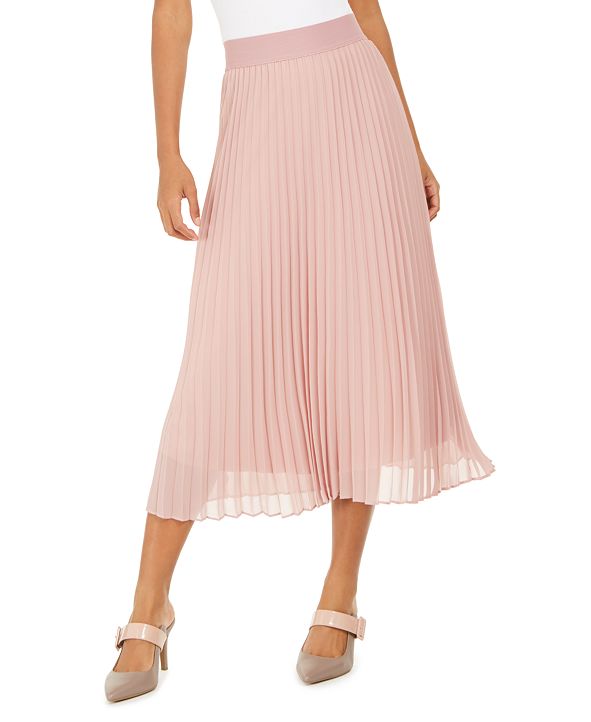Alfani Pleated Midi Skirt, Created for Macy's & Reviews Skirts