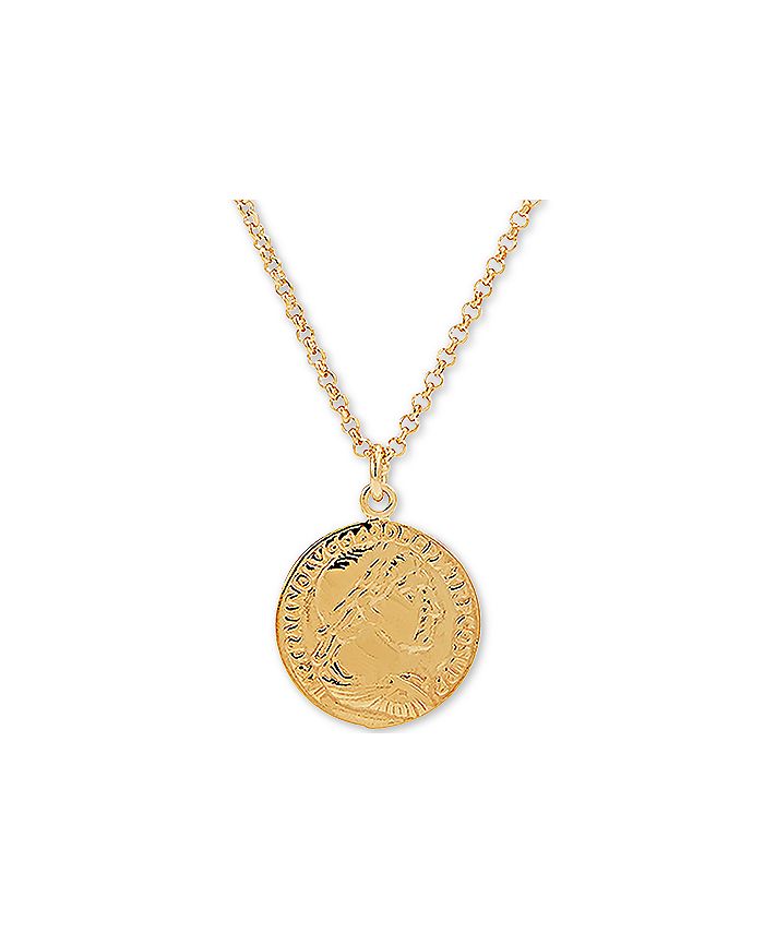 Macy's coin top necklace
