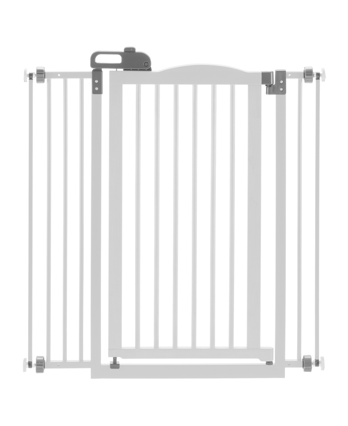 Tall One-Touch Gate Ii - White