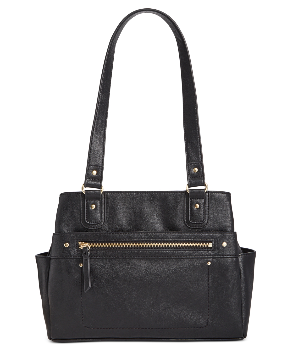 Inc International Concepts Riverton Satchel, Created For Macy's In Black,gold