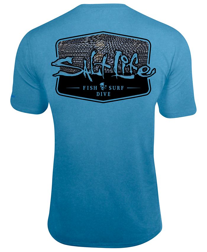 Salt Life Men's Metal Scales UPF Performance Graphic T-Shirt - Macy's