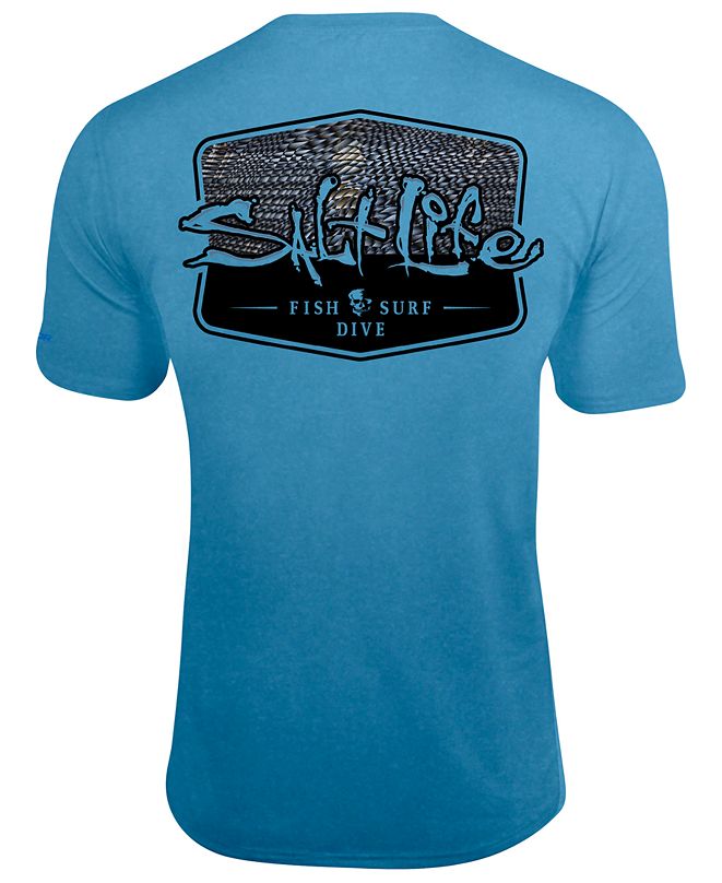 Salt Life Men's Metal Scales UPF Performance Graphic T-Shirt & Reviews ...